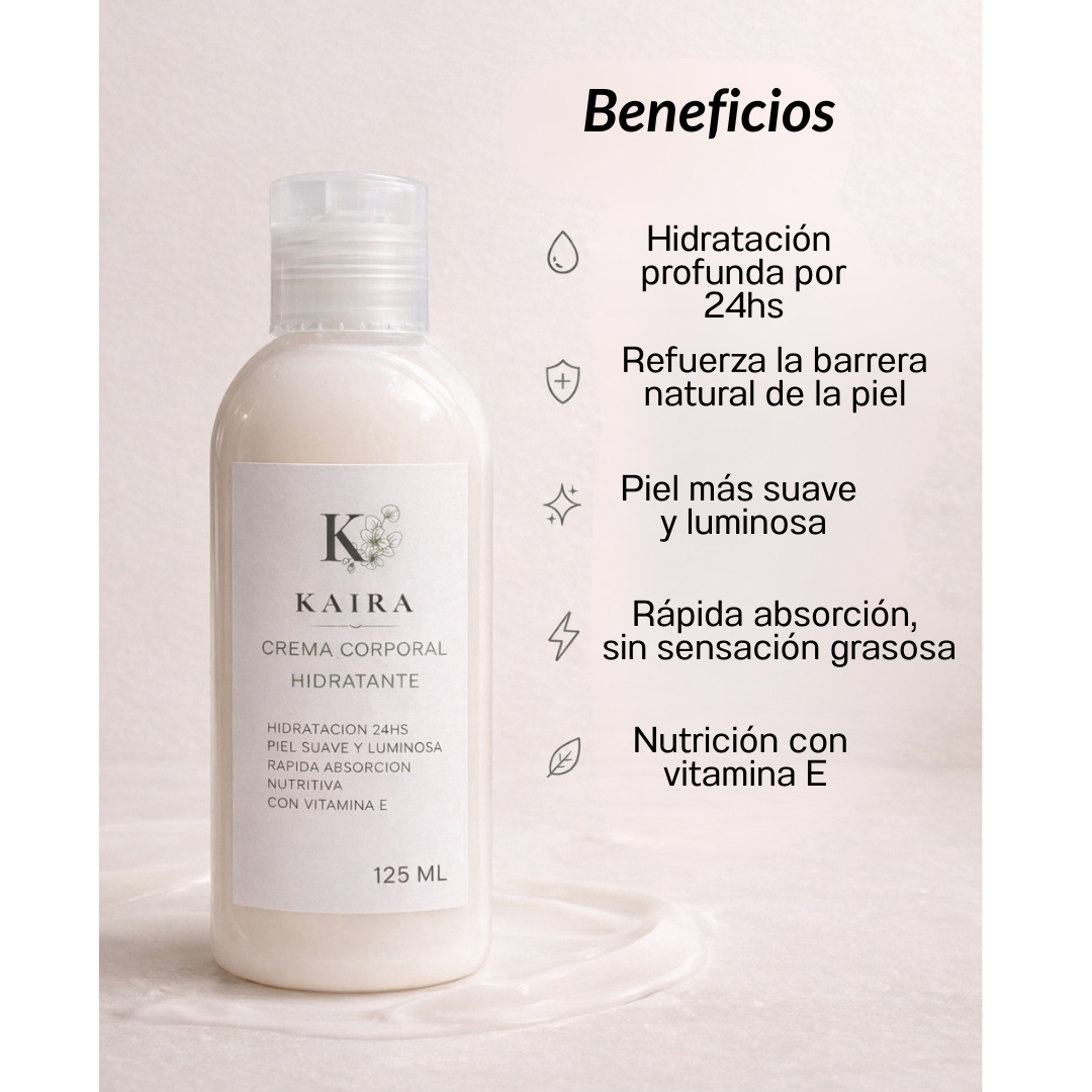 Kaira ™: Hidratación profunda para una piel suave y luminosa.